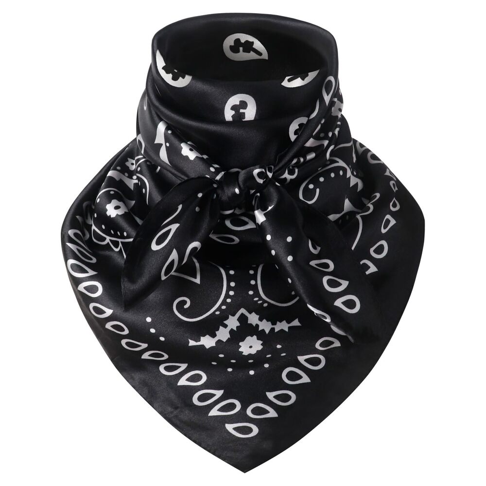 3281 35 Inch Wild Rag Cowboy Bandana Scarves , Large Neckerchief Silk Feel